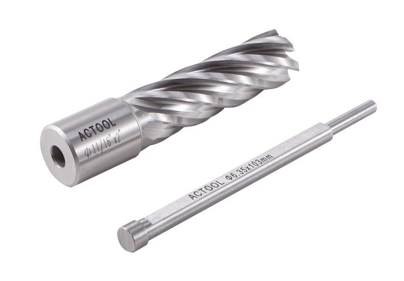 ACTOOL 11/16" Diameter Ã— 2" Depth of Cut HSS ANNULAR Cutter with 3/4'' Weldon Shank - Image 3